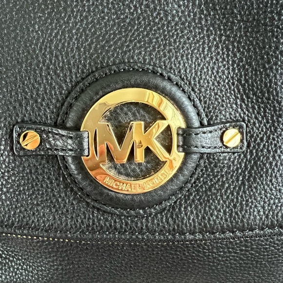 Authentic Michael Kors Crossbody Shoulder Leather Bag Black - Picture 7 of 13